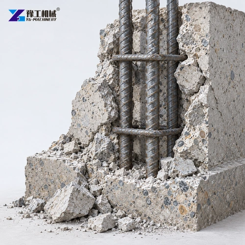 Reinforced concrete after fracture