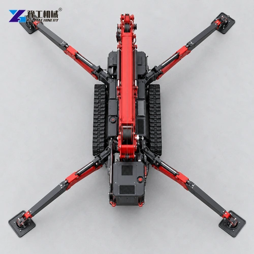 Spider crane outrigger plan