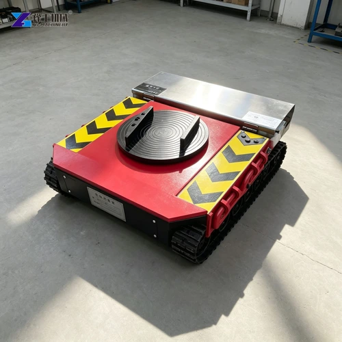 Battery-powered moving skate with round load pad