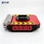 Battery-powered moving skate in side view