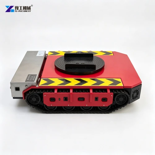 Battery-powered moving skate in side view