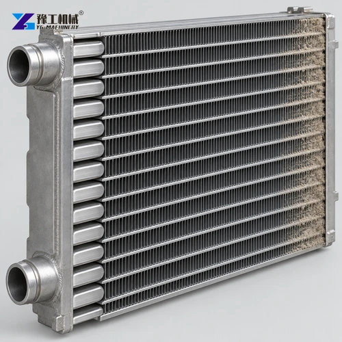 Diesel generator radiator fins