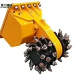 Drum cutter attachment on white