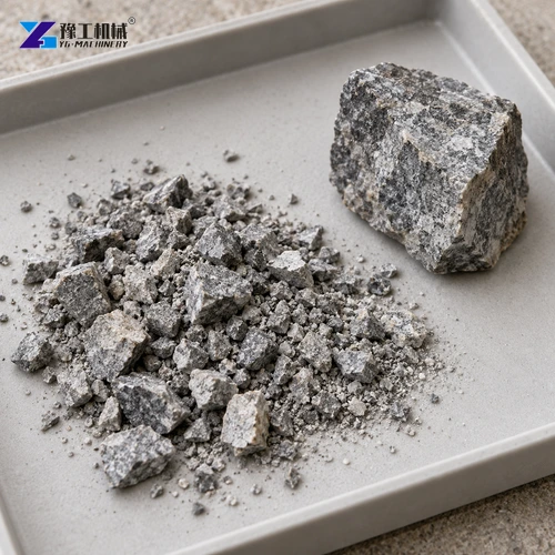 Rock cuttings and intact rock