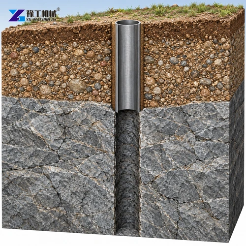 Cased cover above a rock bore