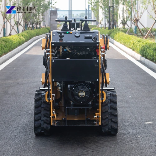 Compact skid steer rear access