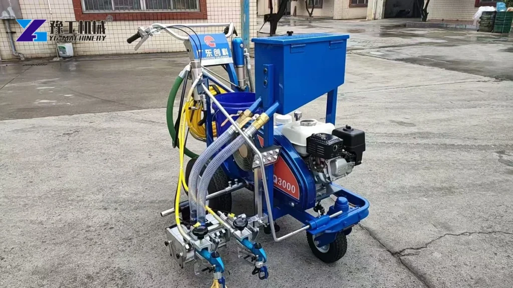 YG cold paint road marking machine for parking lot projects